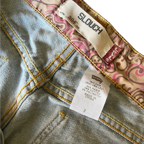 EIC Levi "Slouch" Denim shorts ( size 7 - Picture 3 of 5